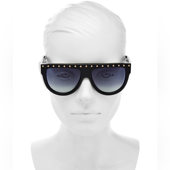 Celine CL4001is Sunglasses Black Gold Dots EUC - Picture 7 of 13